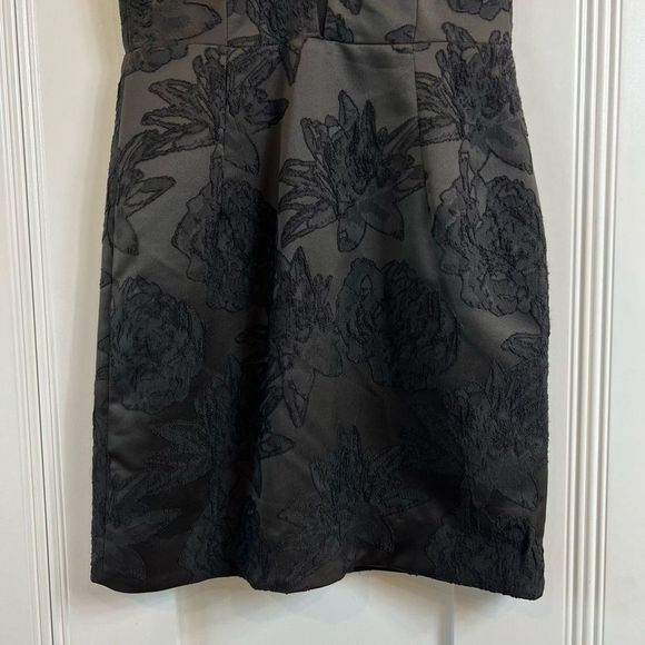 Dress the Population Kennedy Illusion Plunging Dress Black Size M - Picture 4 of 10